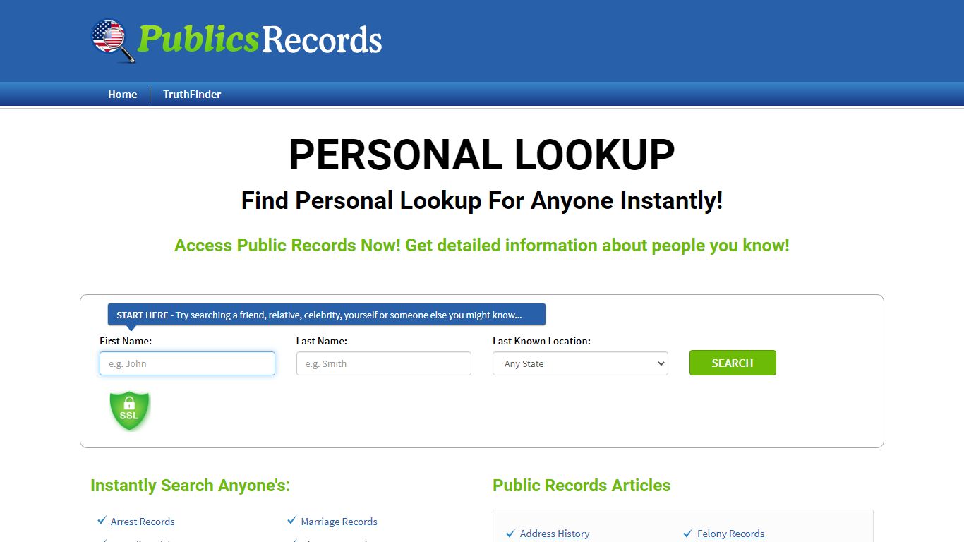 Find Personal Lookup For Anyone - Public Records Reviews